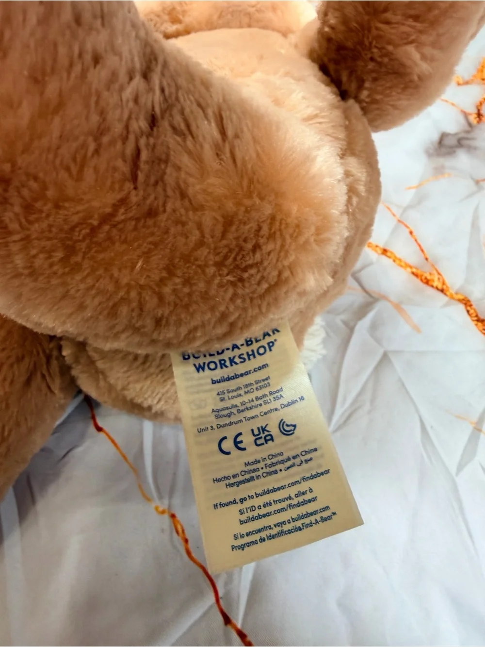 Bunny Build a Bear with sound